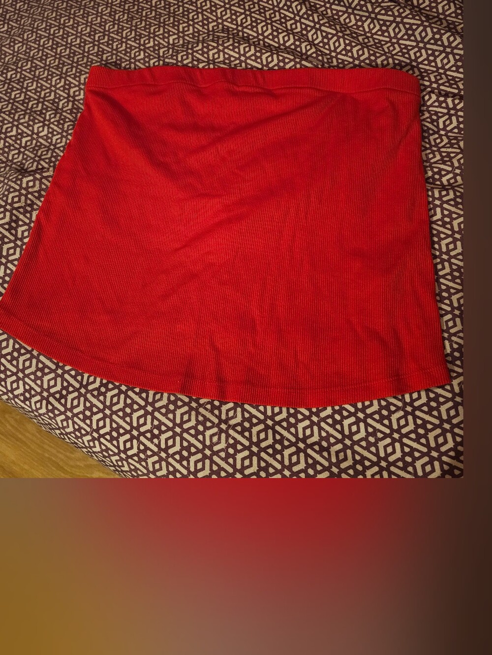 Classic Red Strapless Top